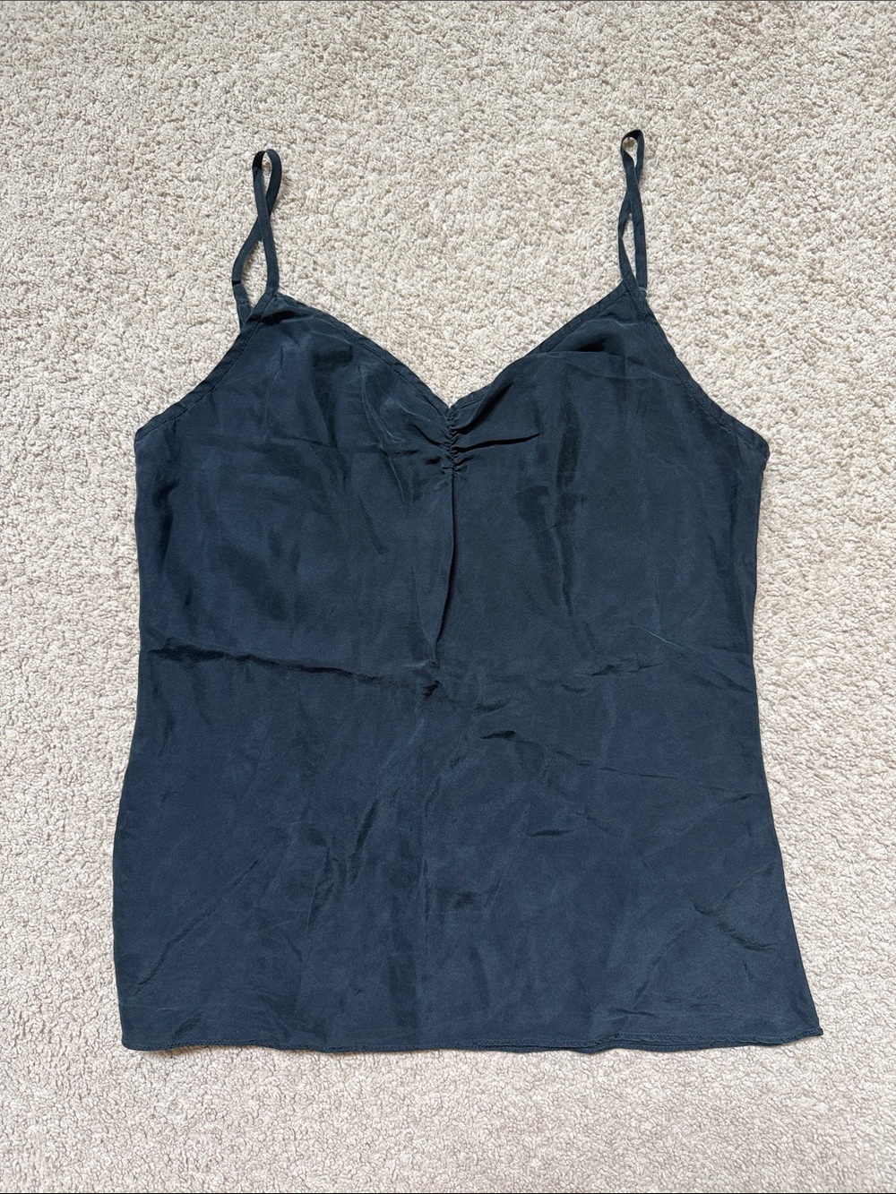 Express Black Satin-Look Spaghetti Strap Camisole